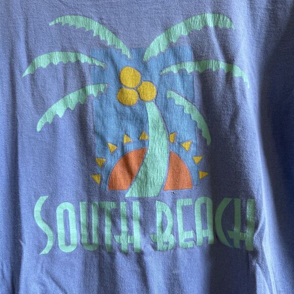 Vtg Onsite Miami beach T-Shirt SOBE south beach Miami Florida surf Palm‎ Tree M - Picture 8 of 14